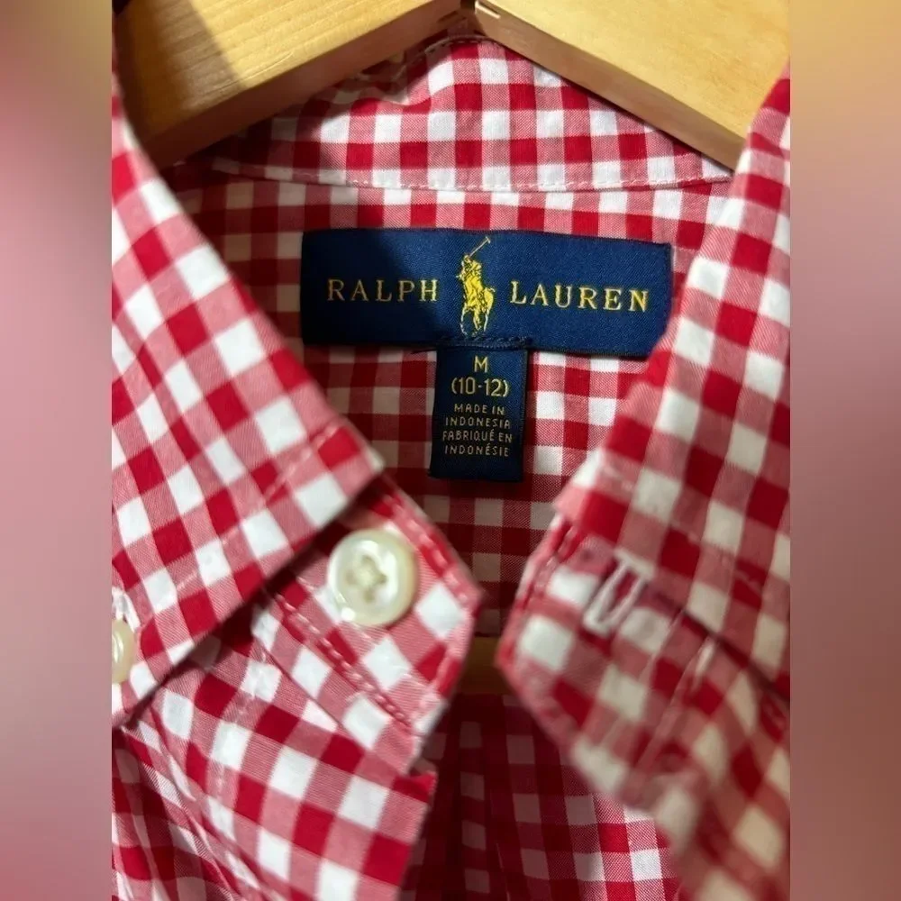 RALPH LAUREN button up shirt M (10-12)